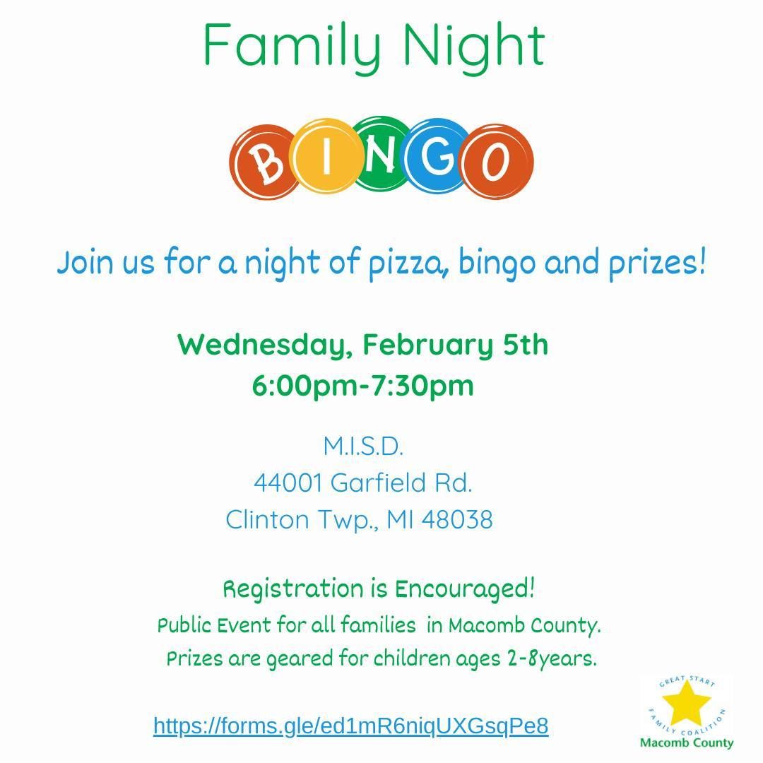 Family Night of Bingo!