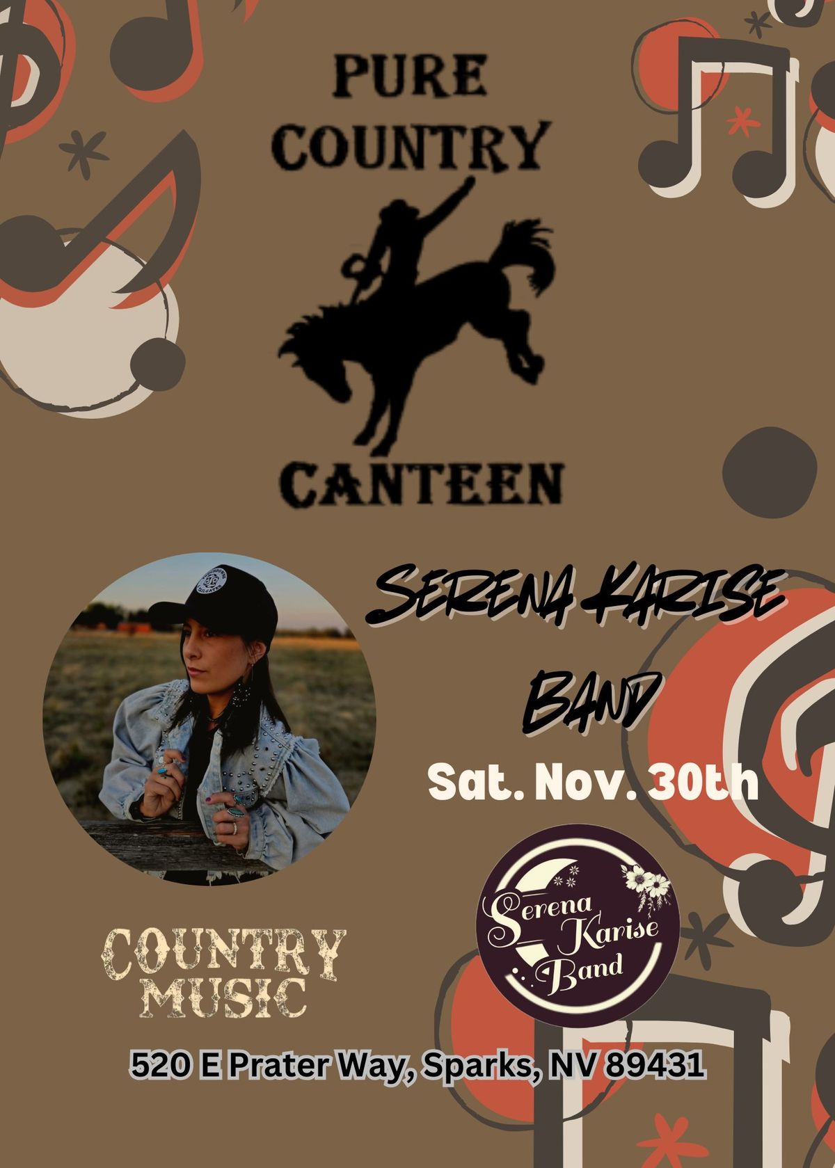 Serena Karise Band @ Pure Country Canteen!