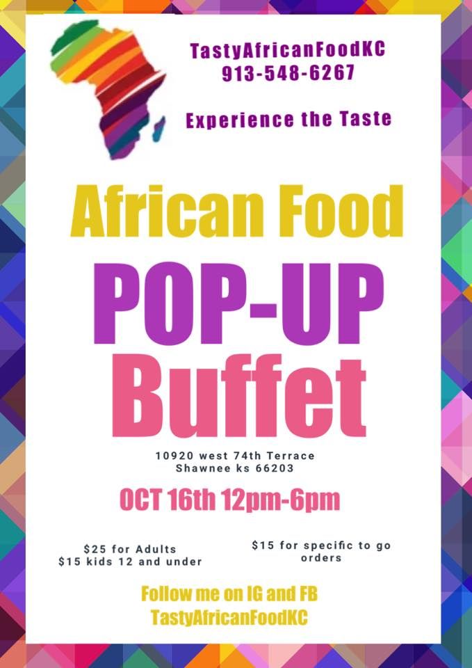 Pop Up African Buffet