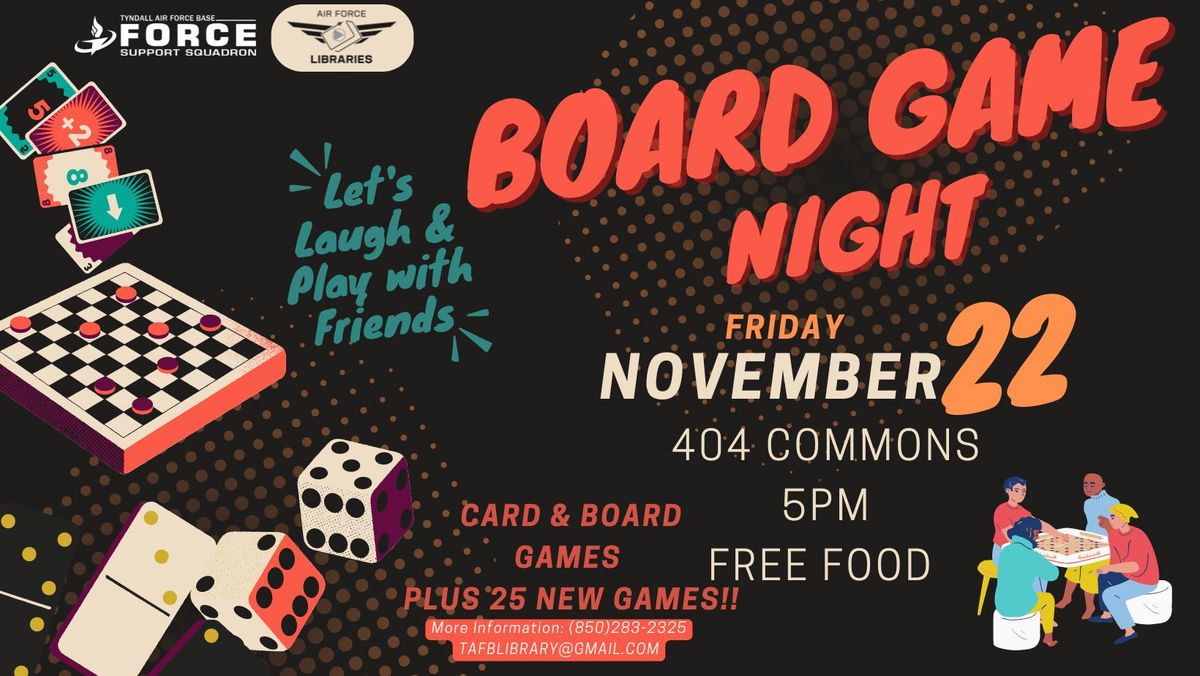 Tyndall Library Board Game Night