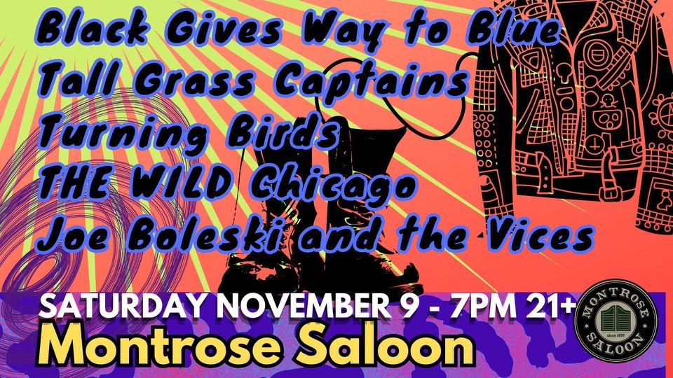 Black Gives Way to Blue\/Tall Grass Captains\/Turning Birds\/THE WILD Chicago\/Joe Boleski and the Vices