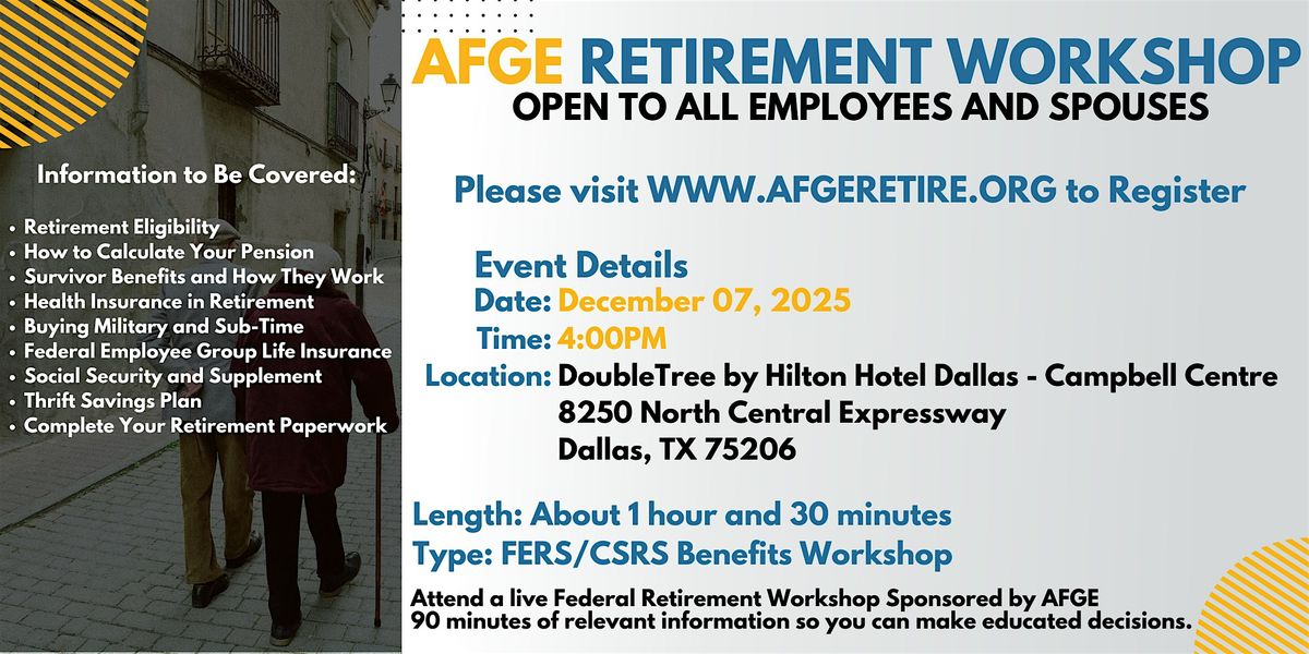 AFGE Retirement Seminar Dallas - 12\/07\/25