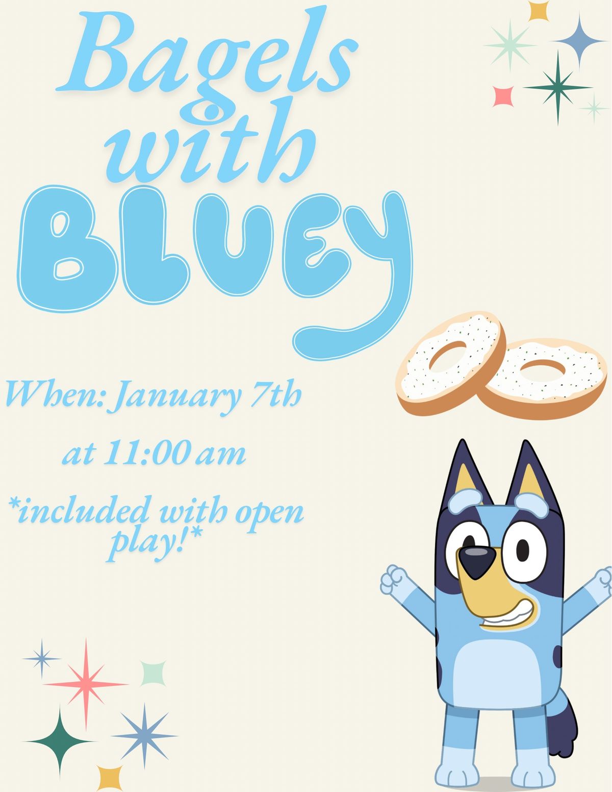 Bagels with Bluey!