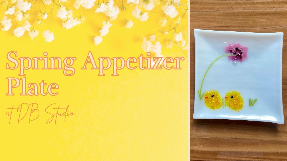 Spring Appetizer Plate | db Studio Fused Glass