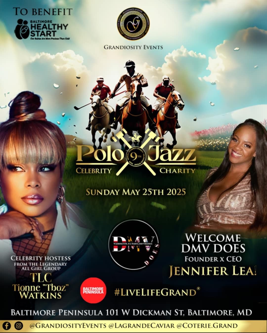 Grandiosity Events 9th annual celebrity Charity PoloxJazz hosted by TBOZ