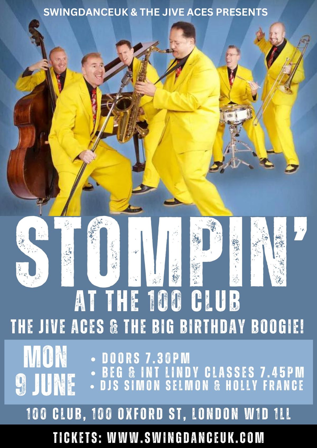 Stompin' at the 100 Club featuring the Jive Aces!