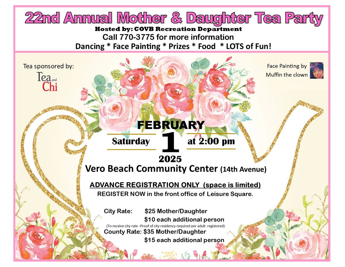 22nd Annual Mother Daughter Tea Party