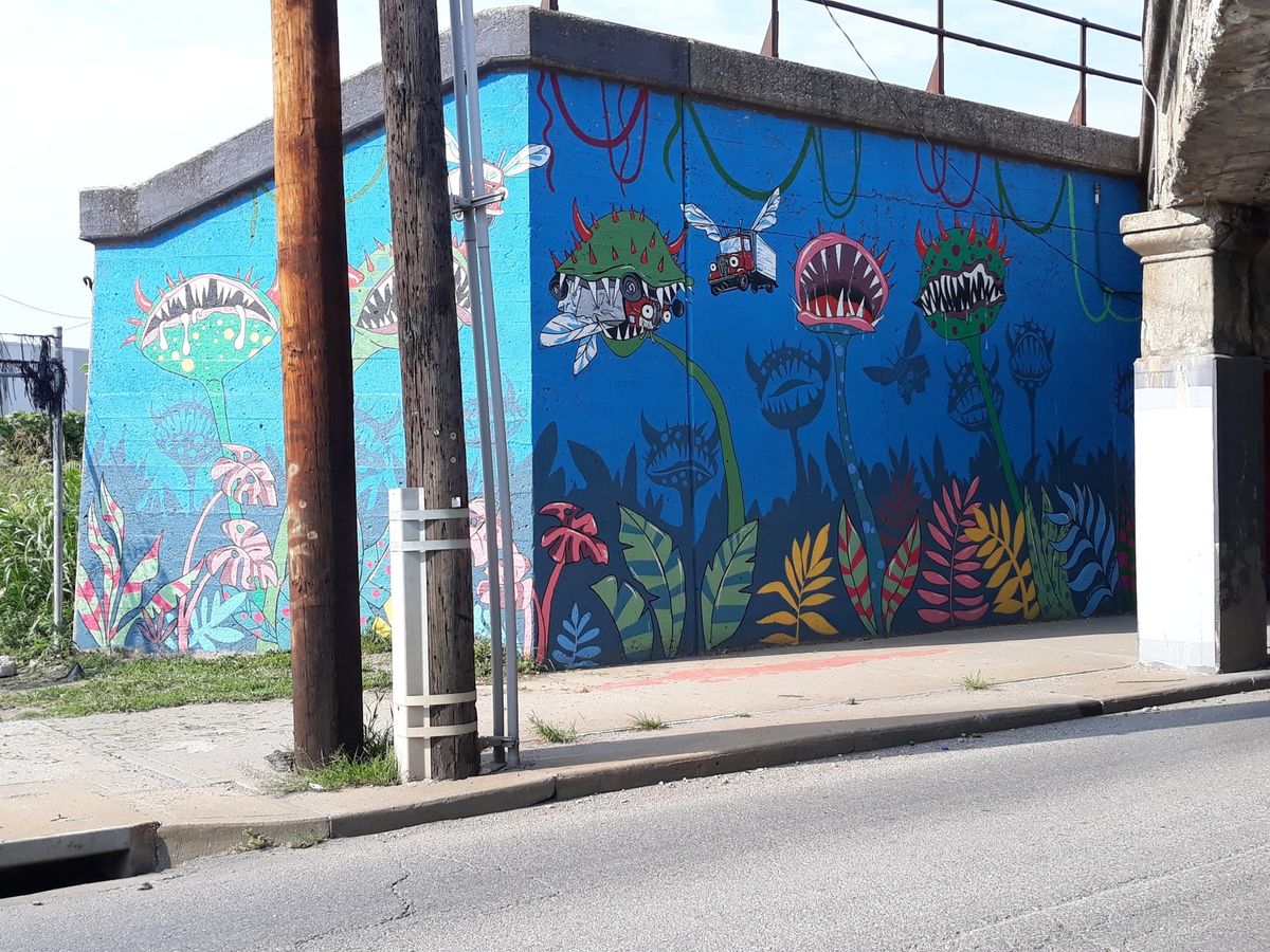 Luncheon to Celebrate the Reveal of Four NEW Murals. Indep. Ave. Truck Eating Bridge.