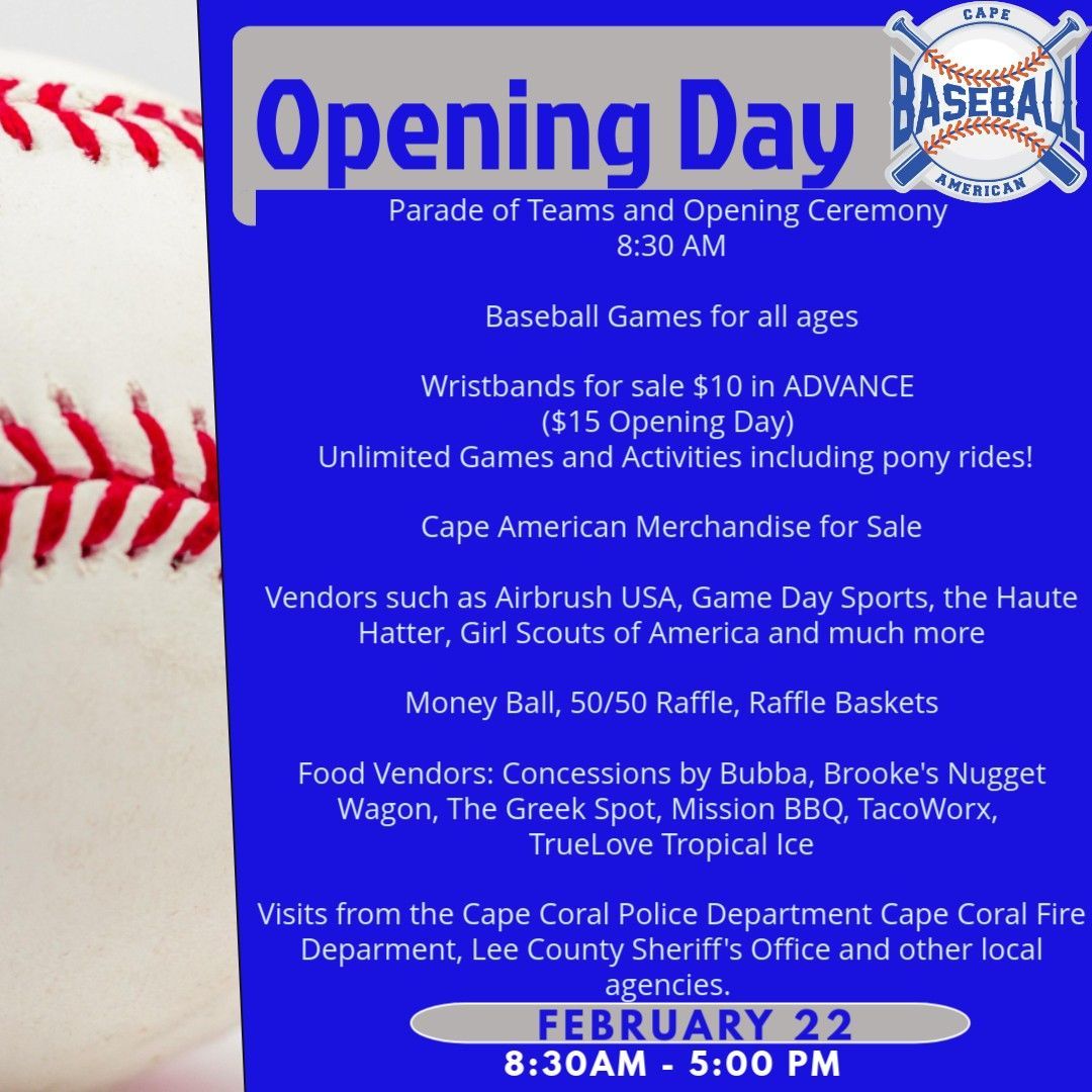 Cape American Opening Day