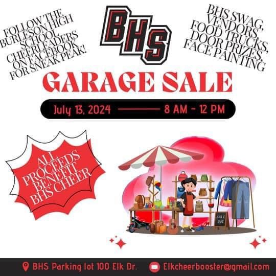 BHS Cheerleaders' Community Garage Sale