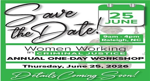 Women Working In Criminal Justice Workshop