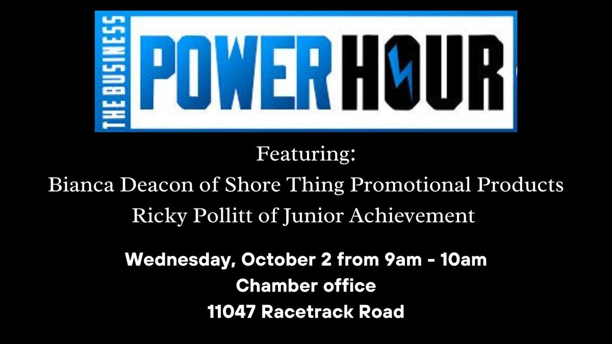 Business Power Hour w\/Shore Thing Promotional Products & Junior Achievement