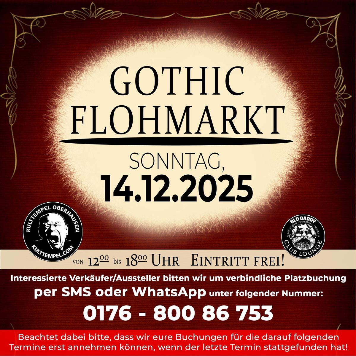 Gothic Flohmarkt am 14.12.2025