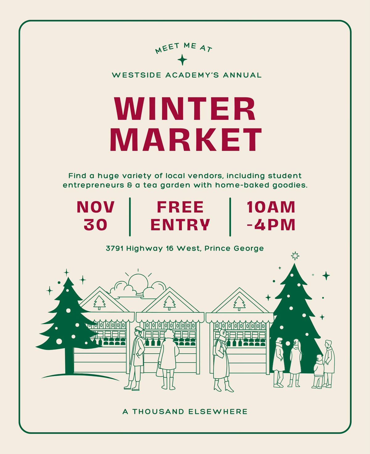 A Thousand Elsewhere at Westside Academy\u2019s Annual Winter Market