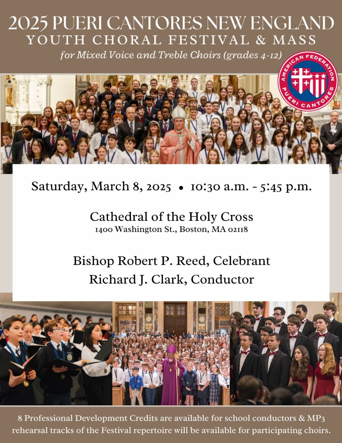 2025 Pueri Cantores  New England Youth Choral Festival and Mass