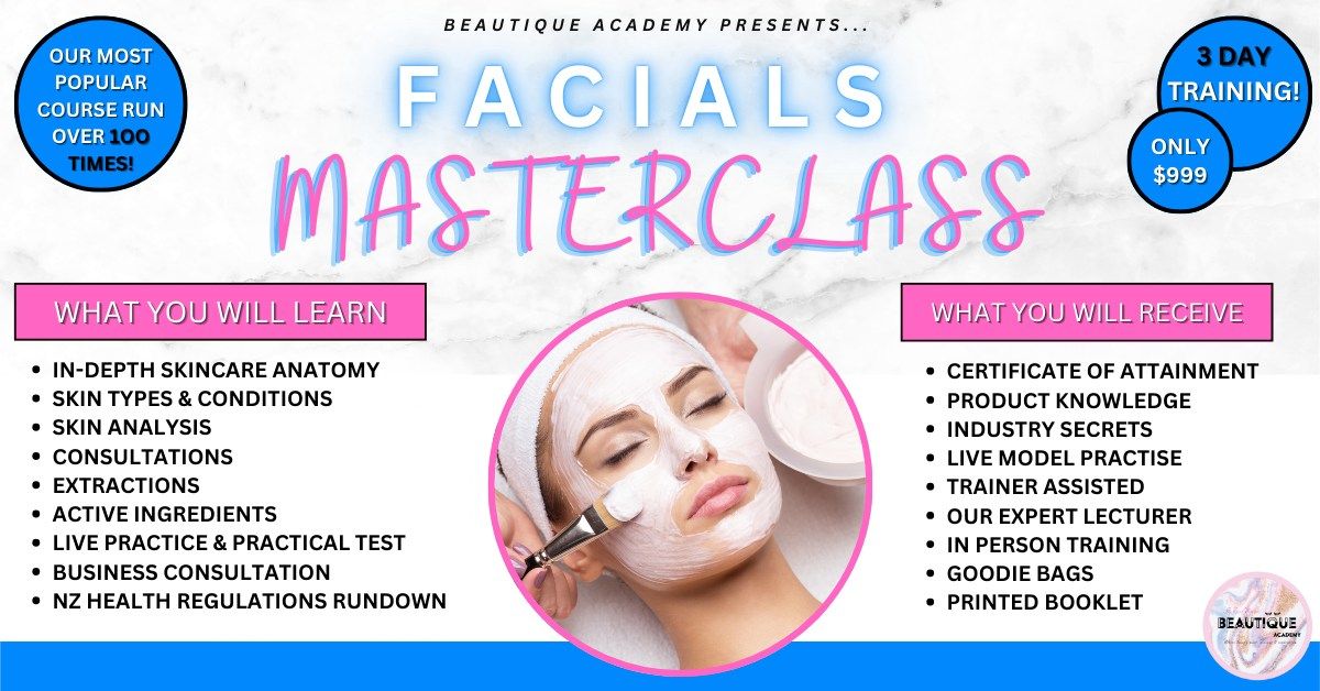 Facials and Skincare Masterclass