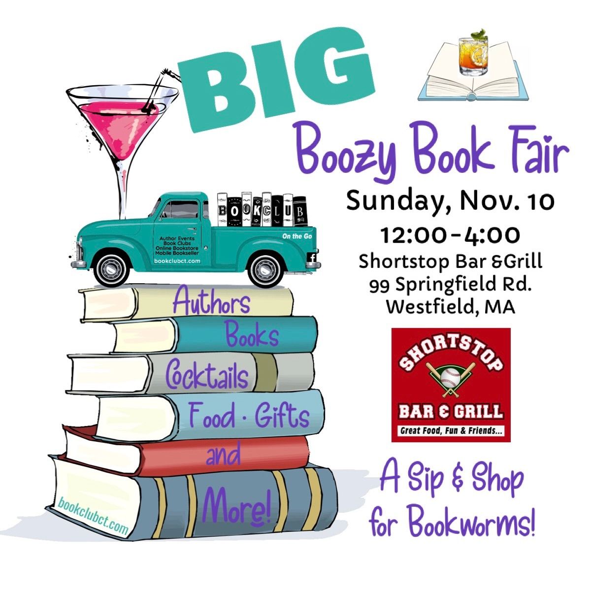 Big Boozy Book Fair at Shortstop Bar & Grill