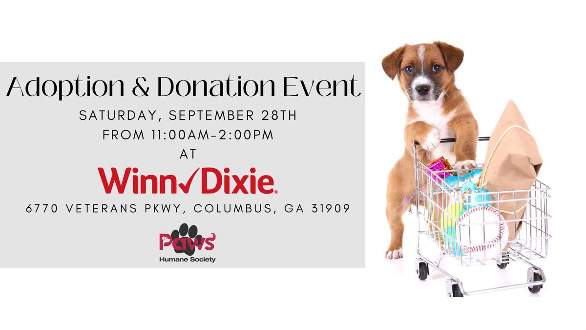 Winn Dixie Adoption & Donation Event