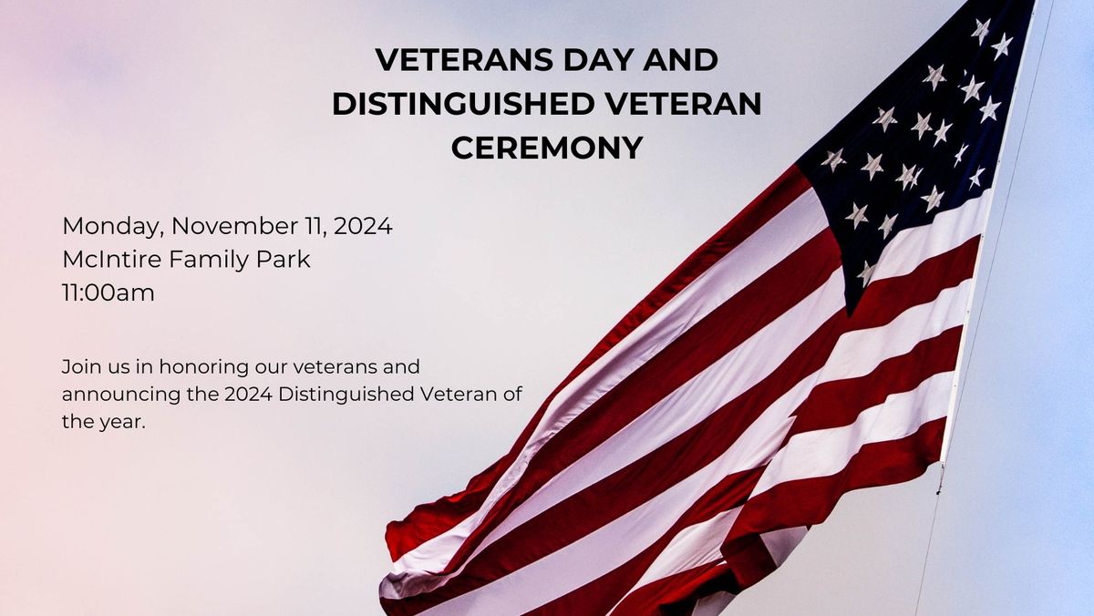 Veterans Day & Distinguished Veteran Ceremony