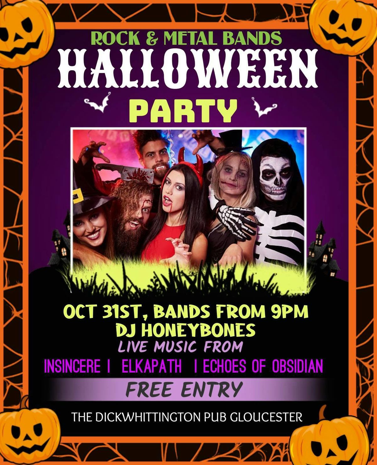 Halloween party at the dickwhittington Gloucester 