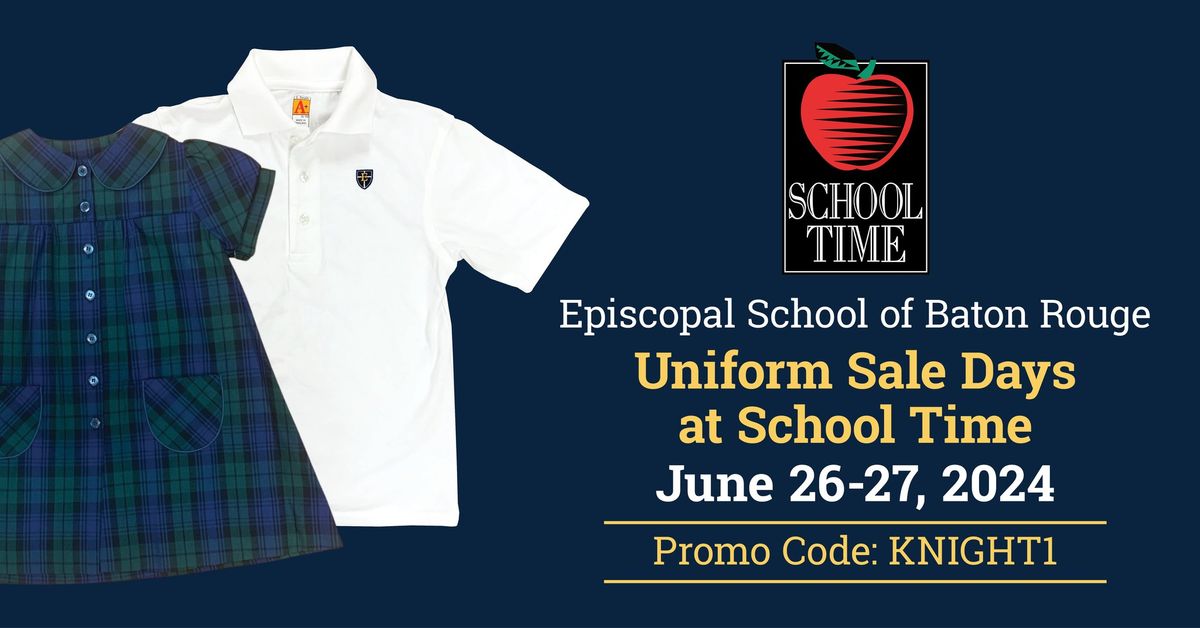 Episcopal Uniform Sale Days