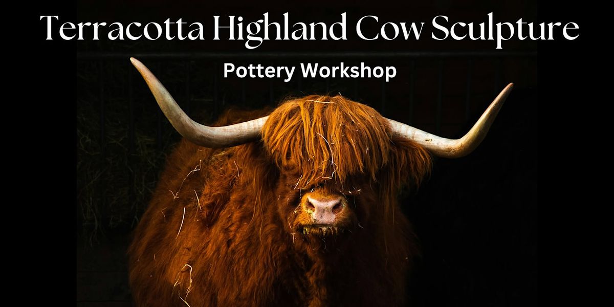 Terracotta Highland Cow Sculpture Pottery Workshop