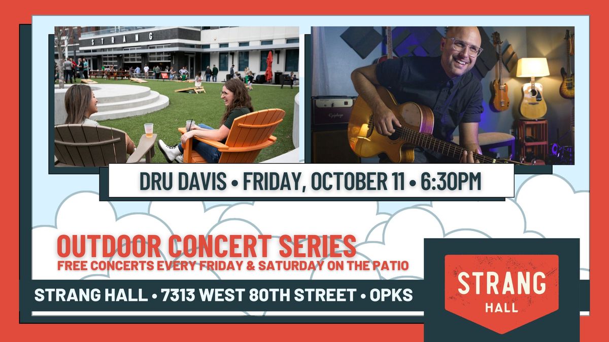 FREE Patio Concert: Davis on Friday, Oct 11 at 6:30PM at Strang Hall