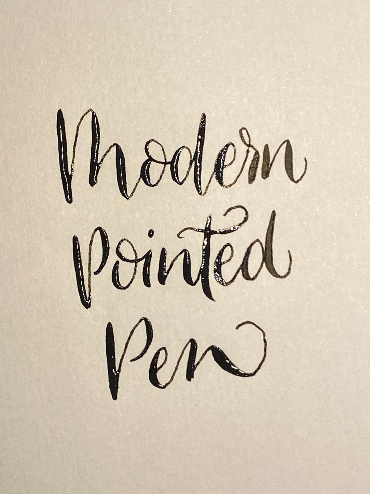 Pointed Pen Modern Calligraphy Workshop