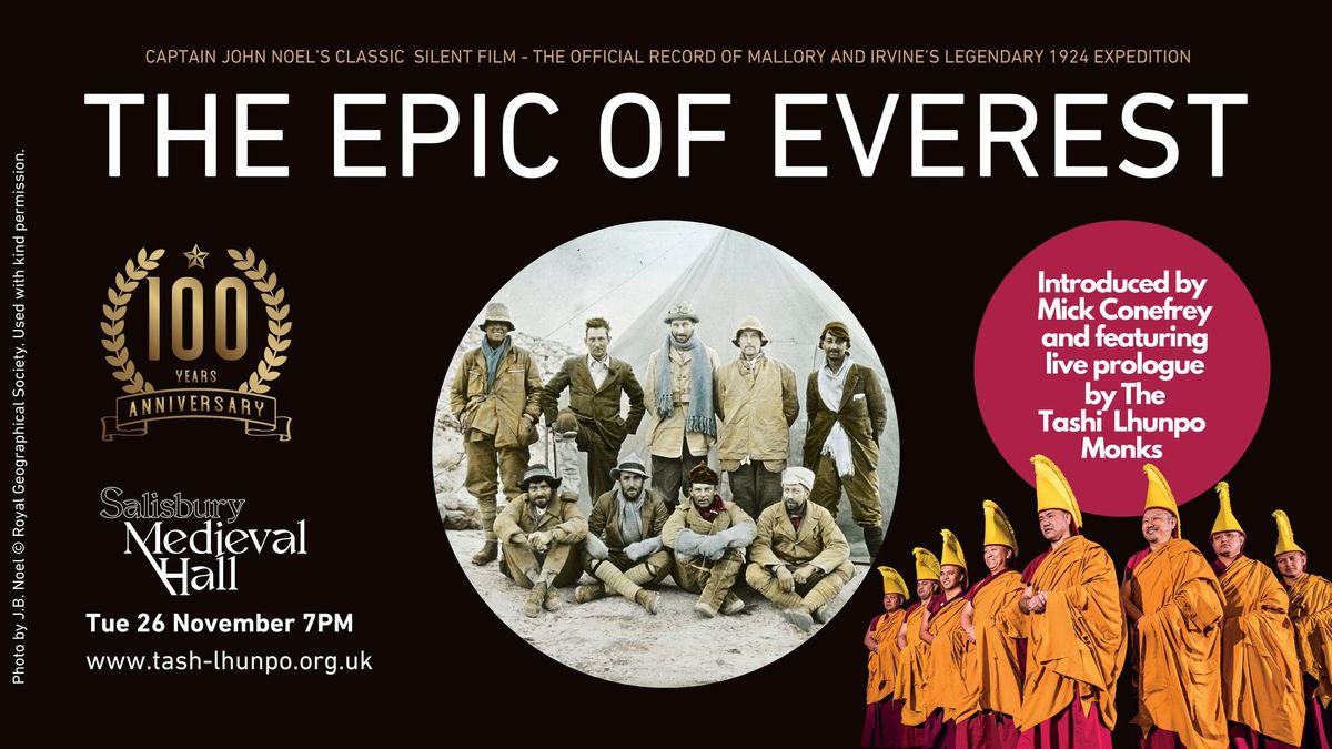 The Epic of Everest - 100th Anniversary screening