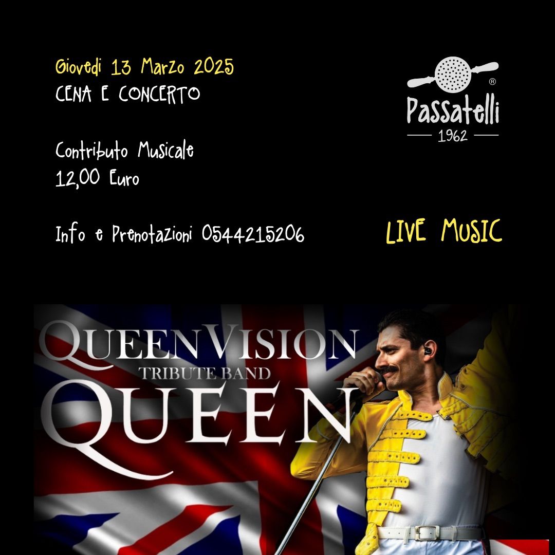 I Gioved\u00ec di Passatelli | Queen Vision Tribute Band