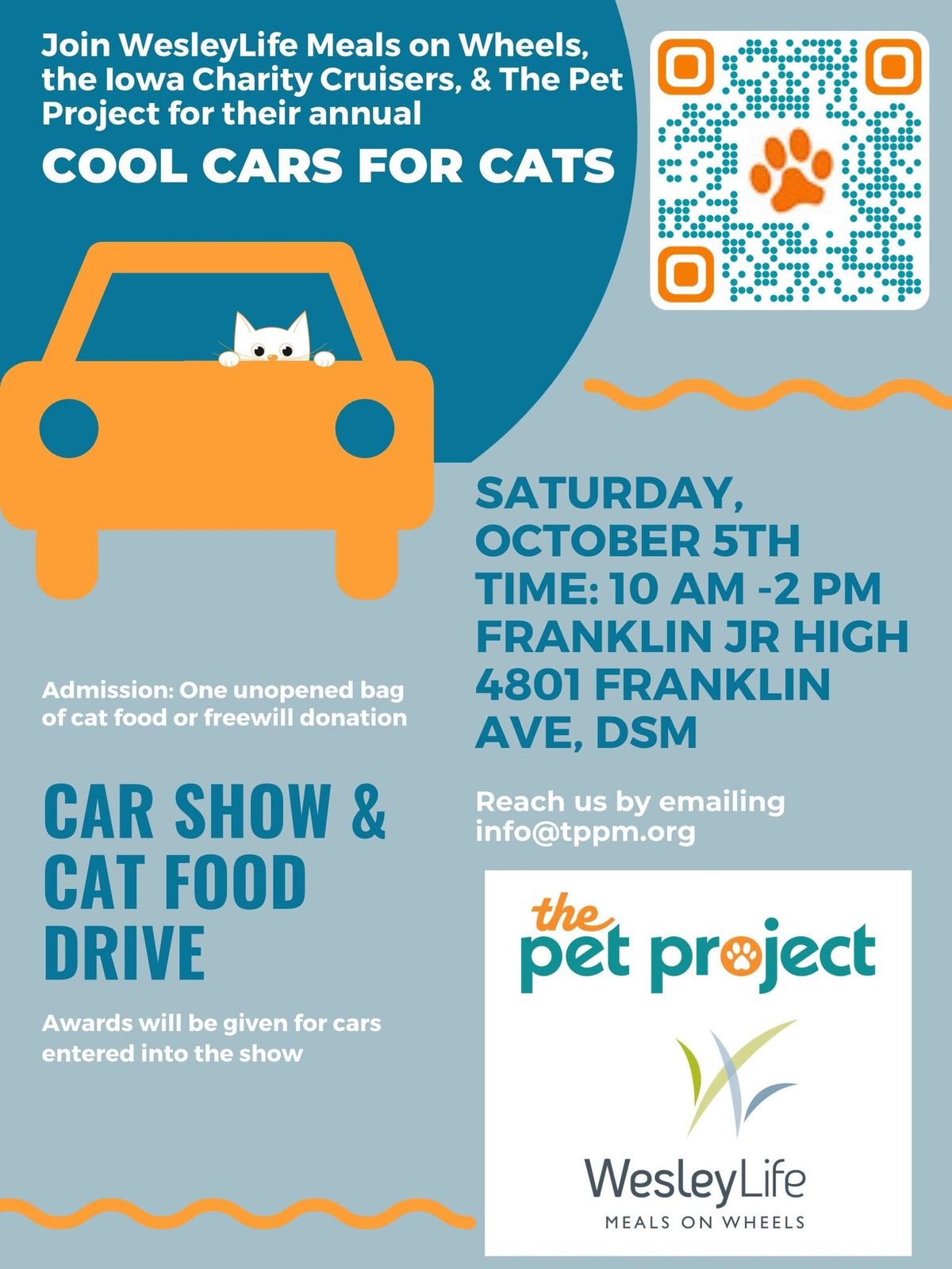 Cool Cars for Cats: Car show and cat food drive