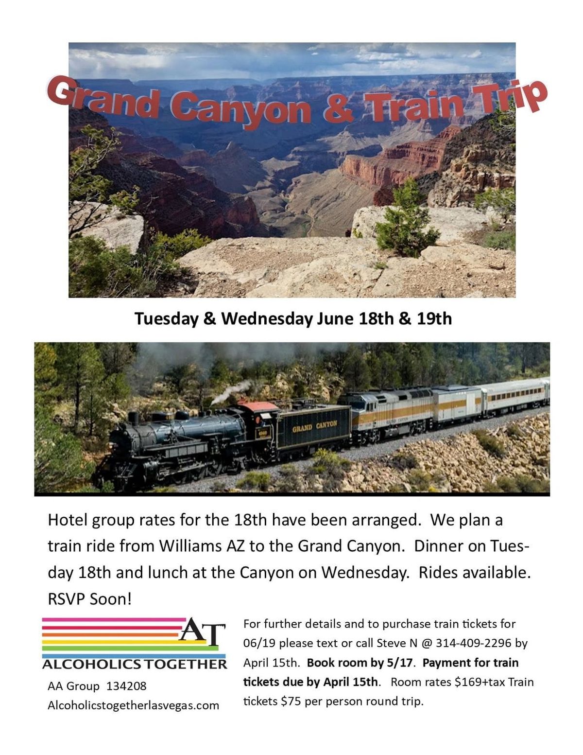 Grand Canyon Sober Fellowship  June 18th-19th
