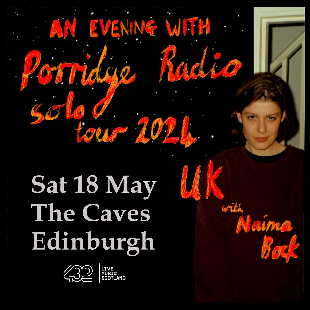 Porridge Radio (Solo) + Naima Bock \/ The Caves, Edinburgh \/ 18.05.24 