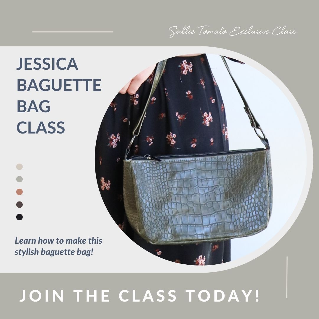 Jessica Baguette Bag by Sallie Tomato Supplies and Patterns