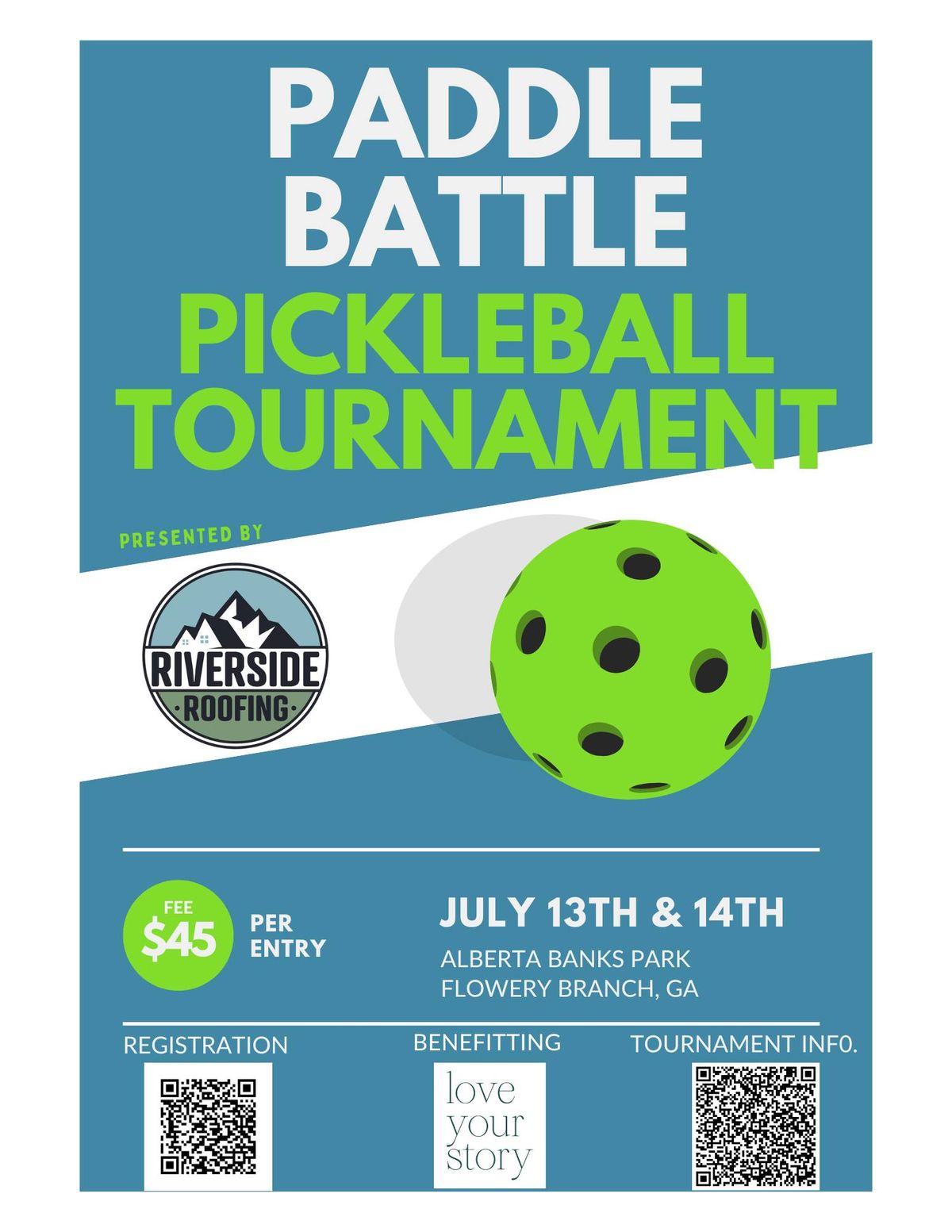 1st Annual Paddle Battle Presented by Riverside Roofing