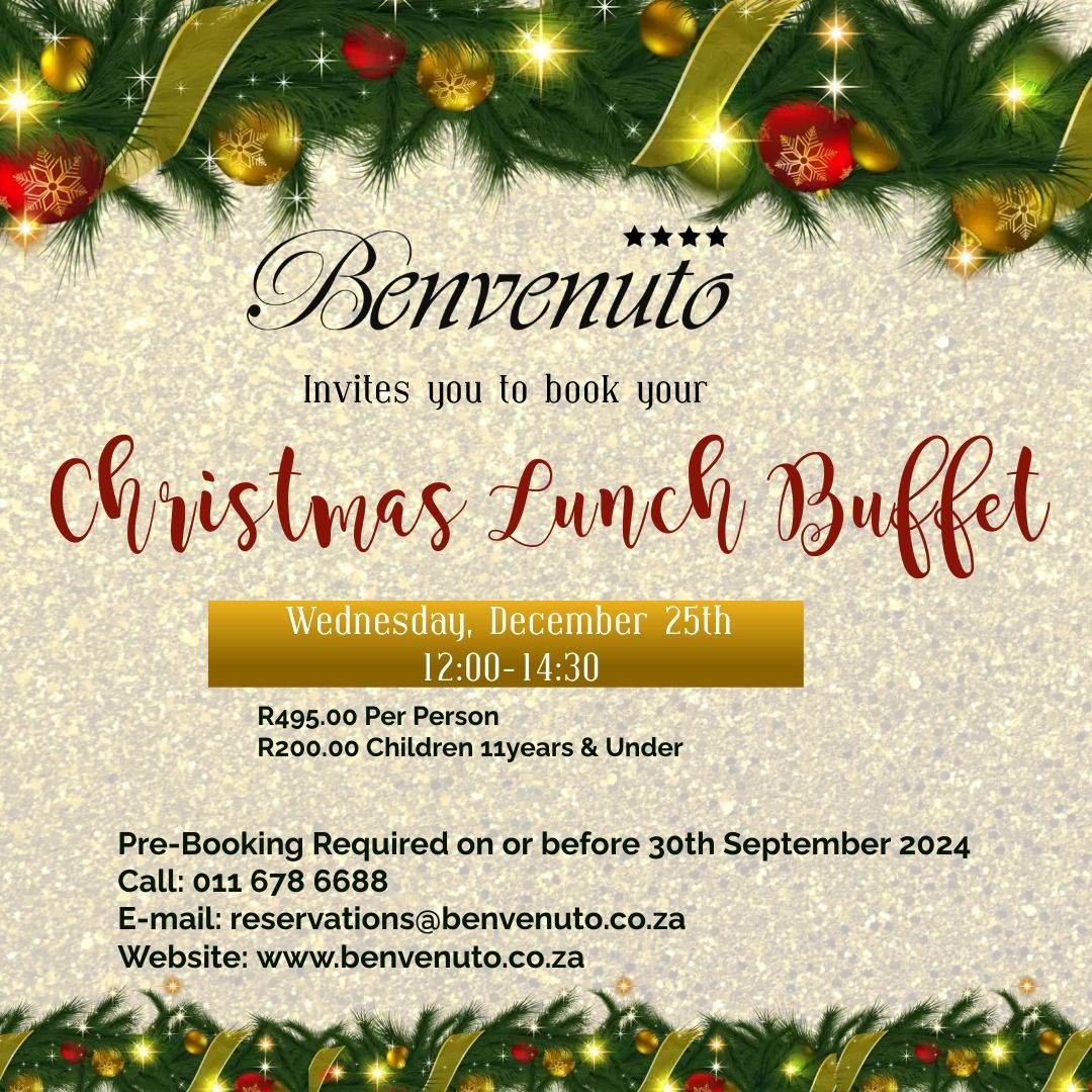 Benvenuto's Christmas Lunch Buffet