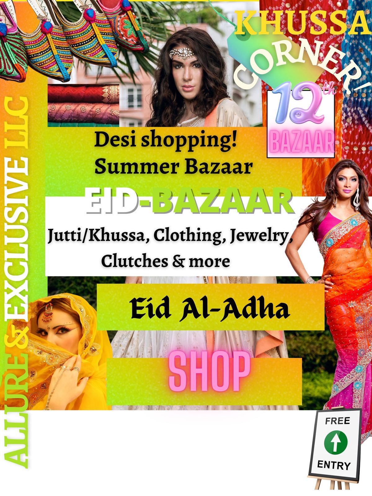 Eid Al-Adha\/Summer Bazaar! Multi vendor event special jutti\/Khussa corner 