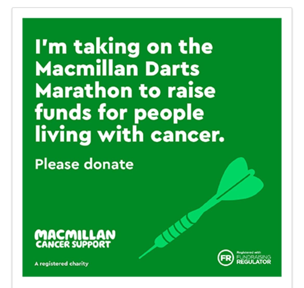  MacMillan Charity Event Darts Marathon 