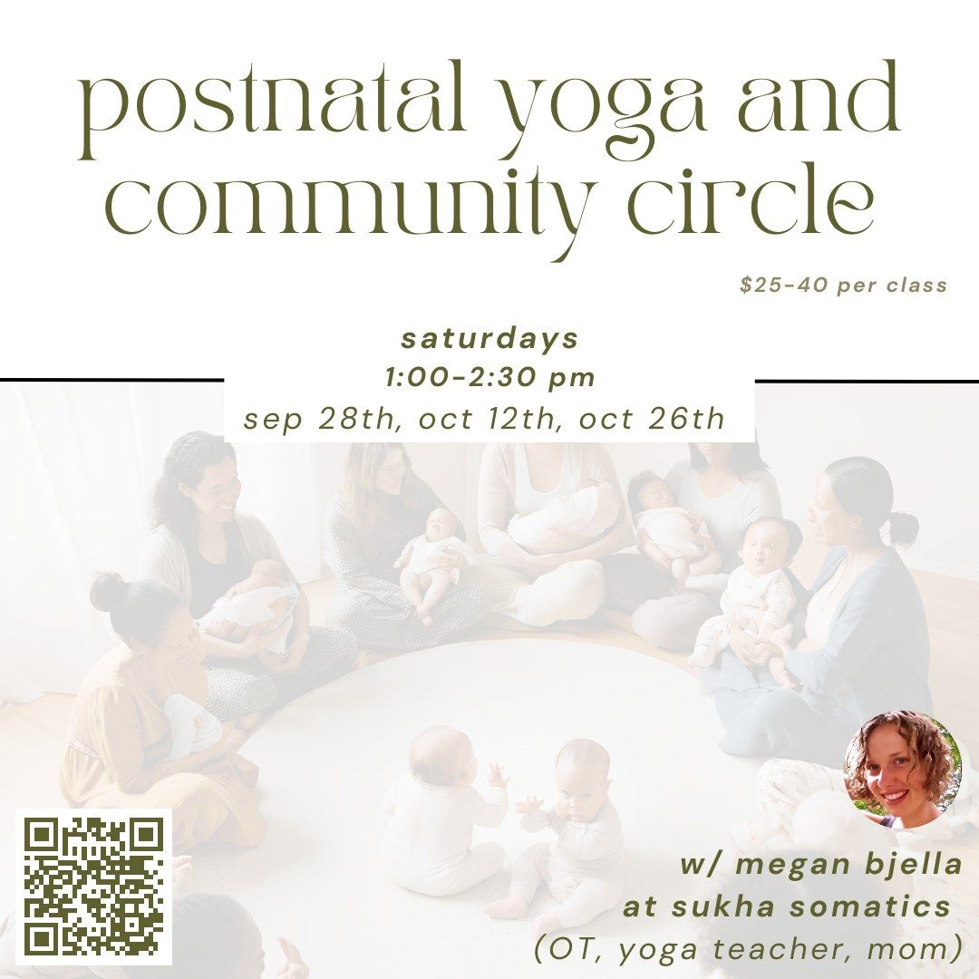 Fall postnatal yoga and community circle