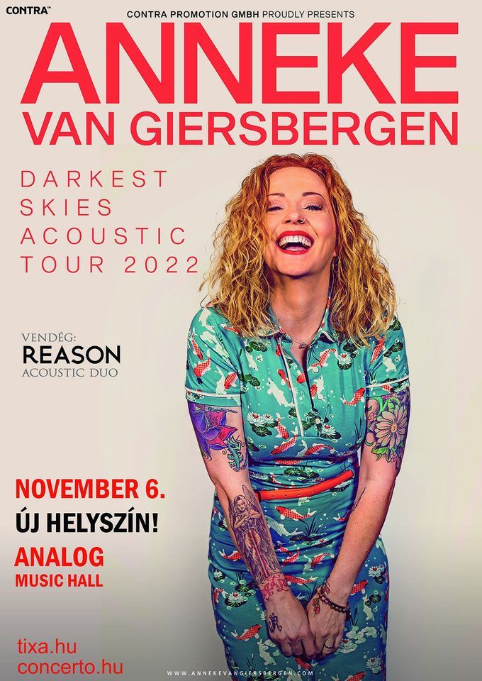 \u00daj helysz\u00edn! ANNEKE VAN GIERSBERGEN acoustic - Budapest, Analog Music Hall