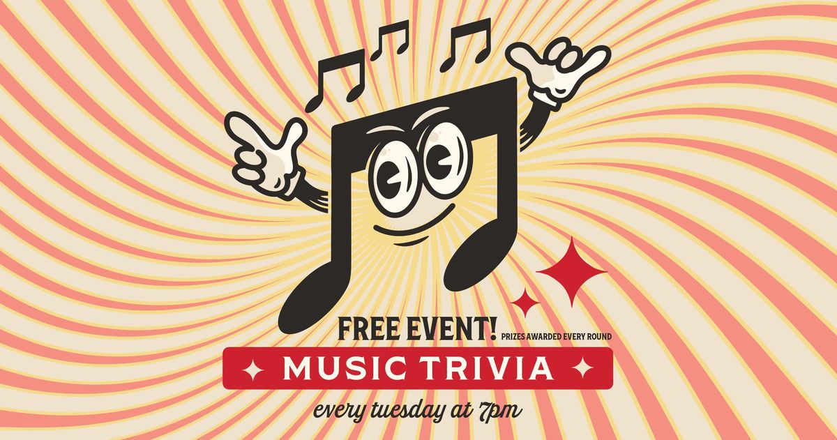 Music Trivia Every Tuesday at Warped Wing Mason \ud83c\udfb6 