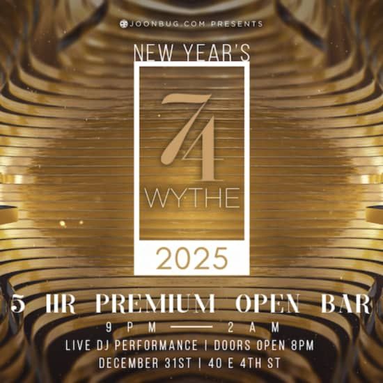 74Wythe Williamsburg NYE 2025