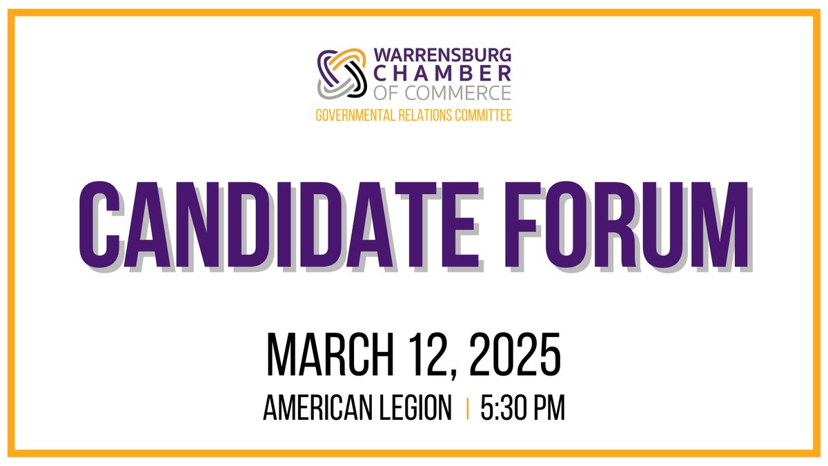 Candidate Forum - March 12th