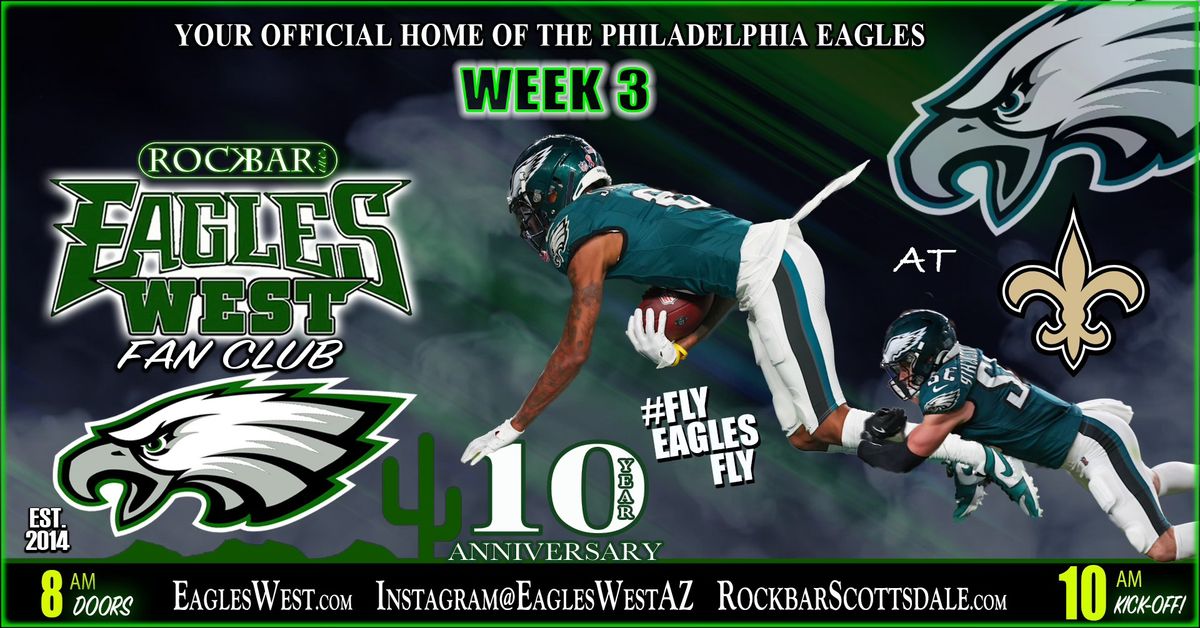 Week 3 - EAGLES  vs SAINTS