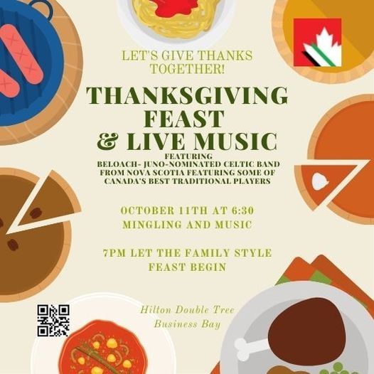 Cbc Dubai Canadian Thanksgiving Dinner Showcasing Canadian Band Doubletree By Hilton Dubai Business Bay 11 October 2021