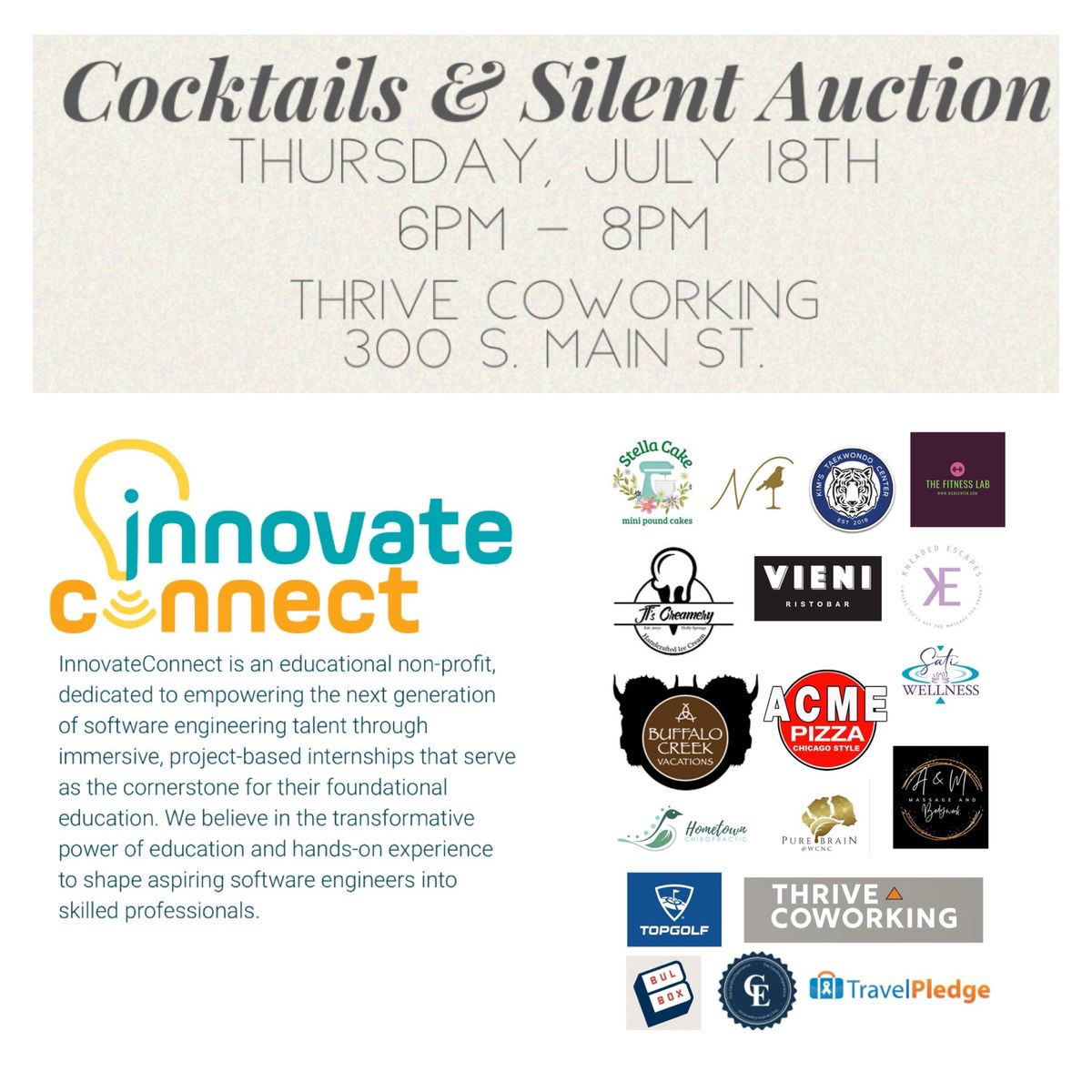 Cocktails & Silent Auction