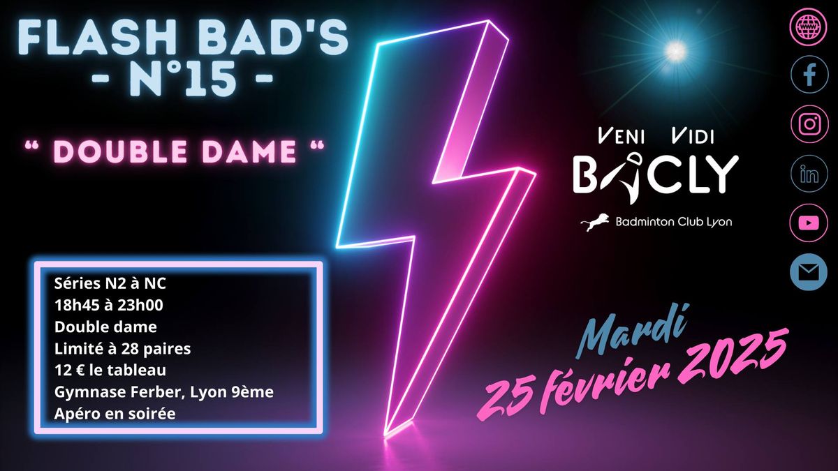 15\u00e8me Flash Bad's de Lyon - Double Dame