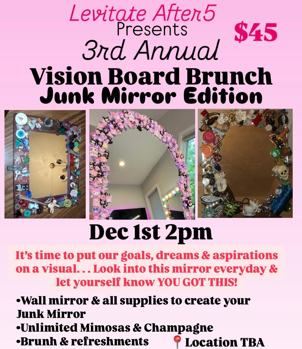 Vision Board Brunch \u2022 Junk Mirror Edition 