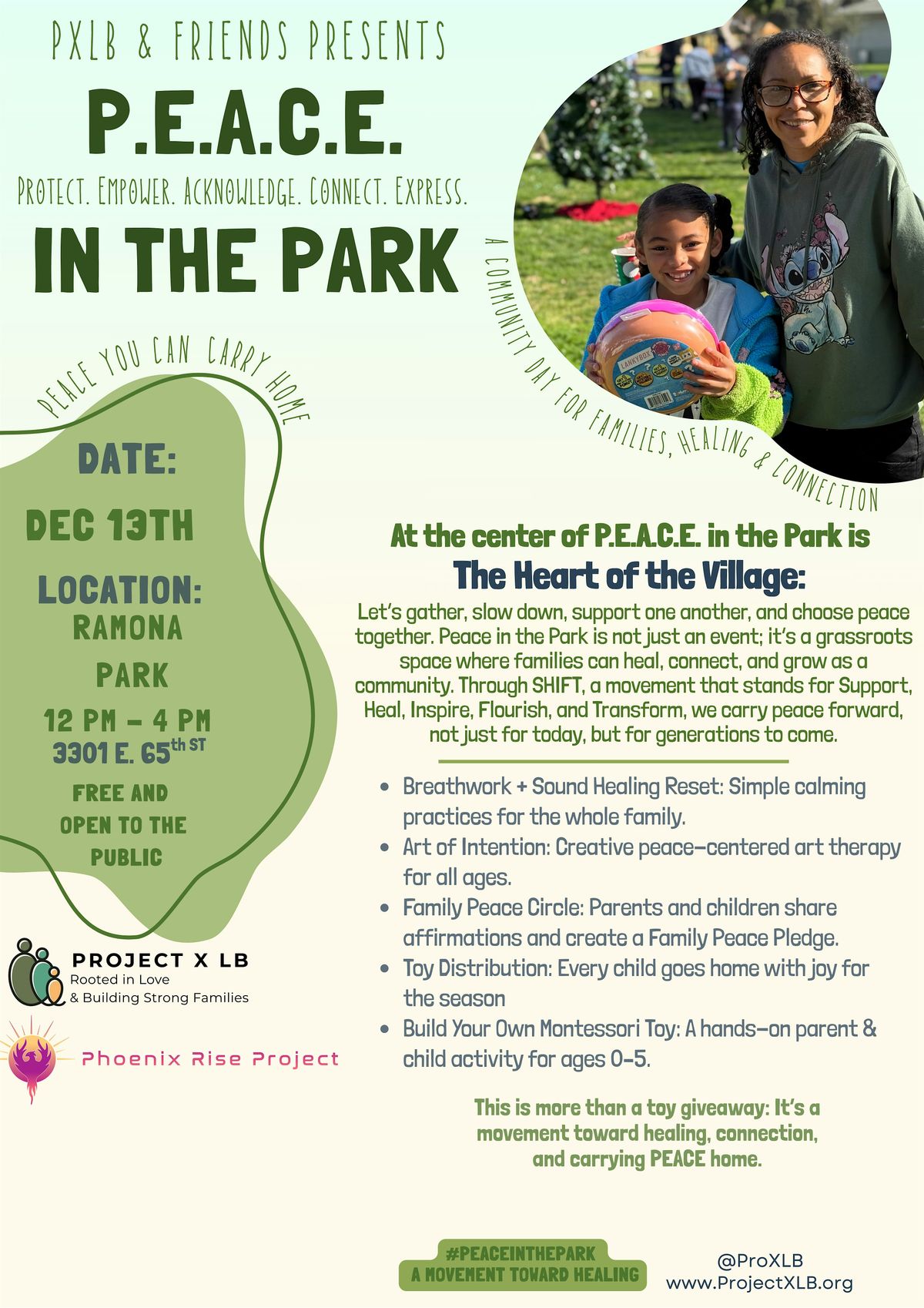 DistributionP.E.A.C.E. at The Park