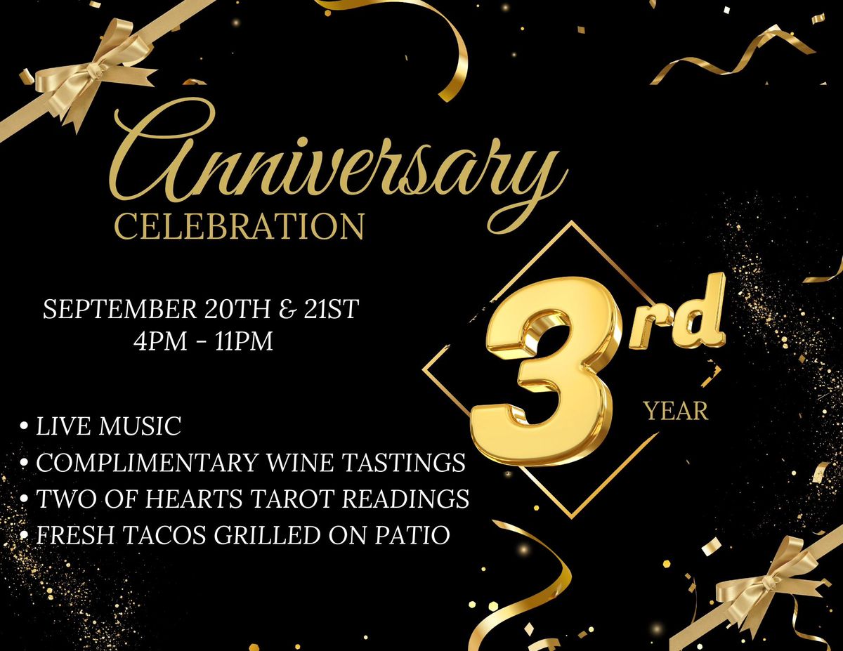 Mauve's 3 Year Anniversary Party